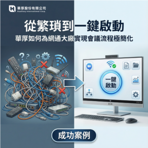 從繁瑣到一鍵啟動:華厚如何為網通大廠實現會議流程極簡化